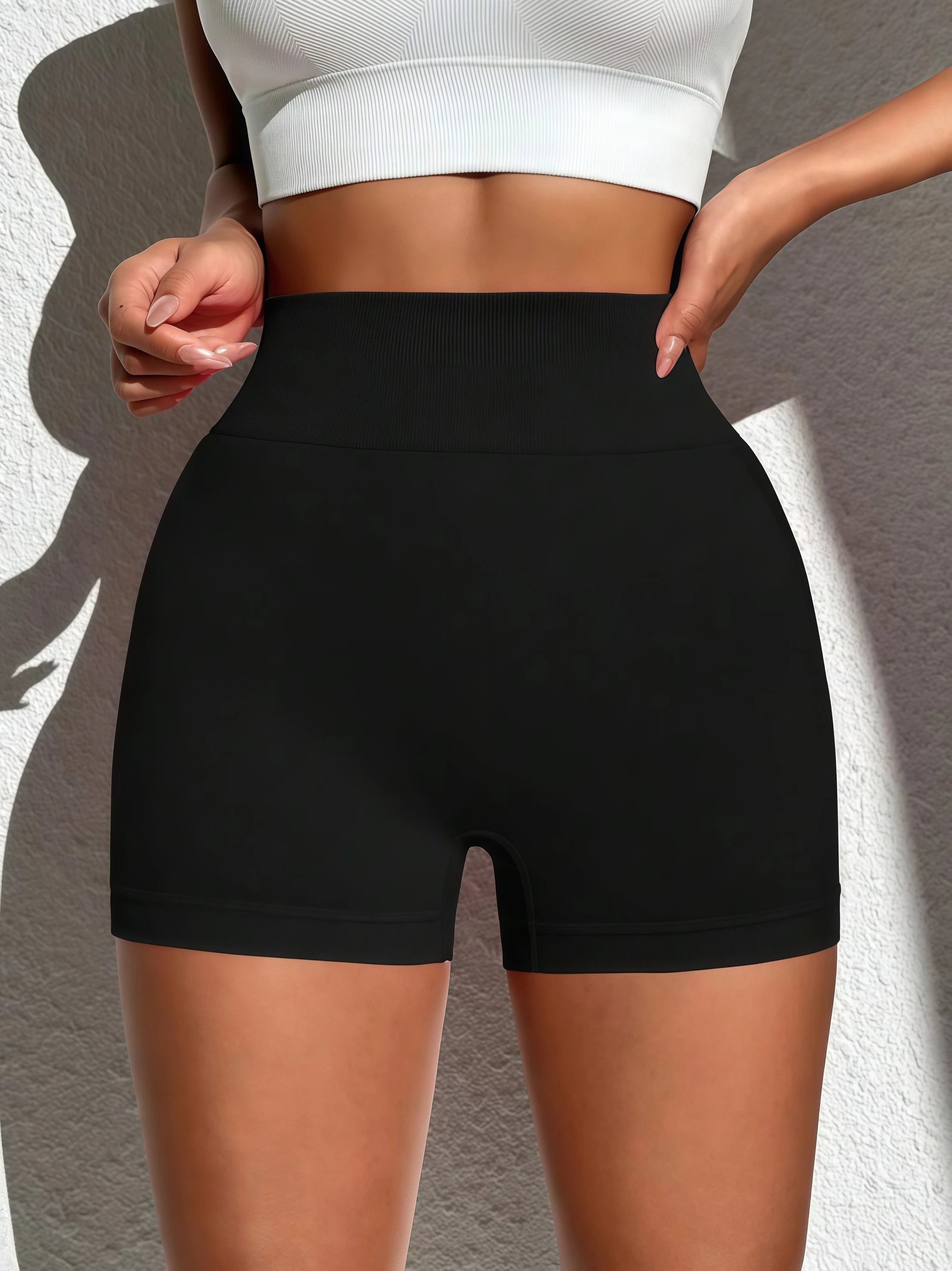Women's peach buttocks outdoor gym hot shorts,